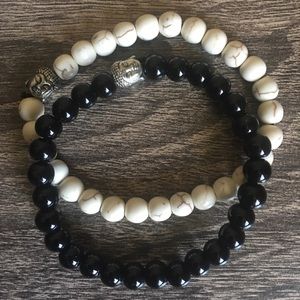 Buddha bead bracelet set
